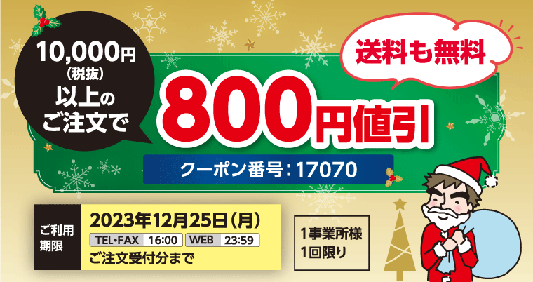 クリスマス800円値引きクーポン - 歯科・技工材料の通販サイト ...