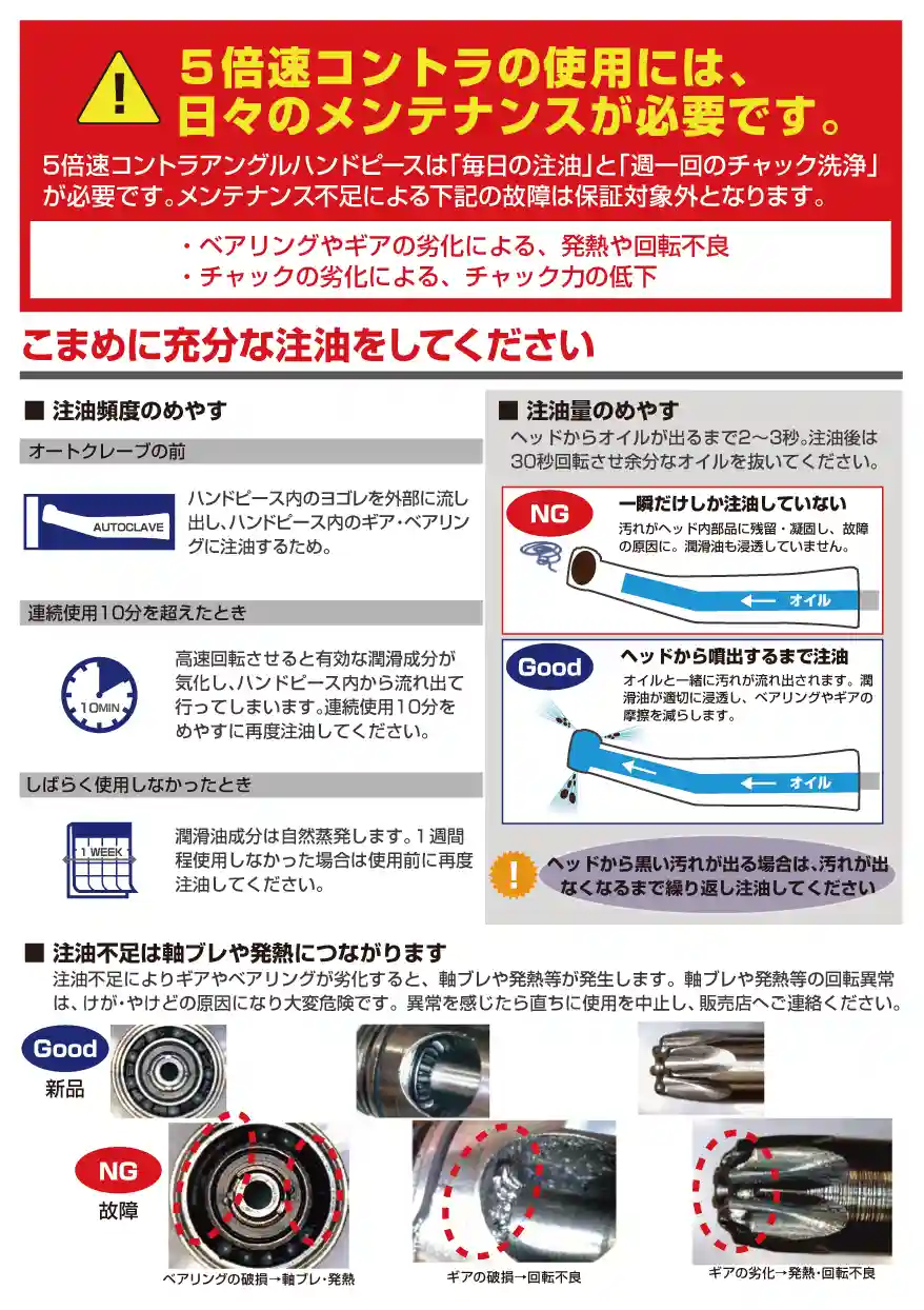 注油・メンテナンス案内1
