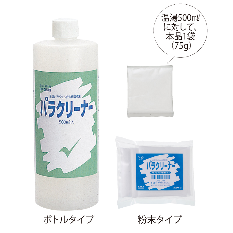 パラクリーナー（金銀パラジウム合金清掃液）【商品詳細】 - 歯科・技工材料の通販サイト | P.D.R.オンライン